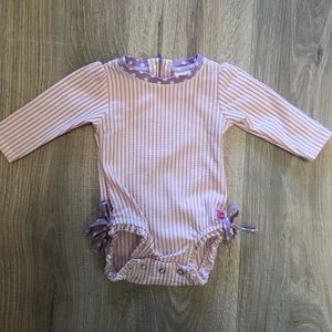 Rufflebutts swim rashguard bathing suit 3-6 months